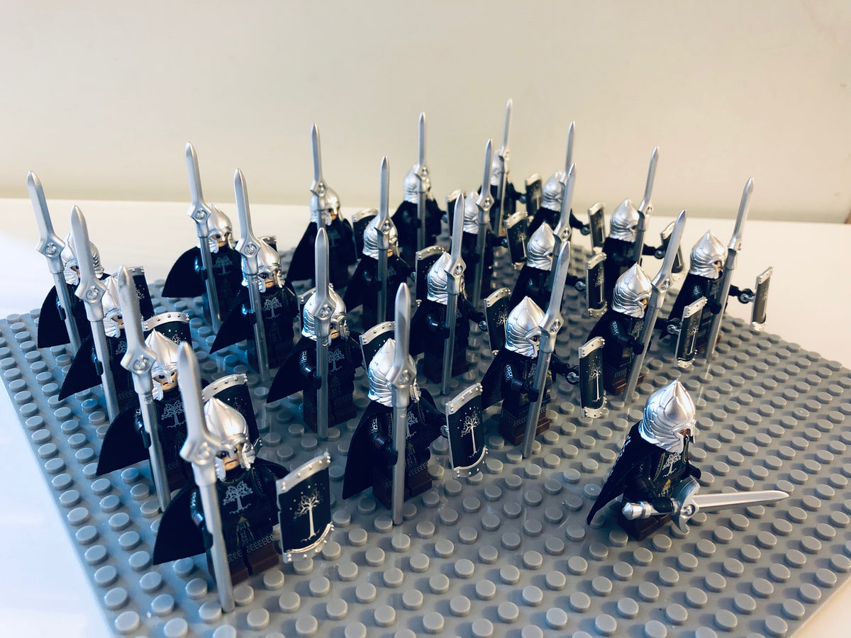 LOTR Gondor Light Spear Infantry Army 21 Minifigures Set