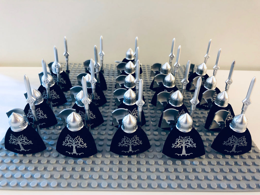 LOTR Gondor Light Spear Infantry Army 21 Minifigures Set