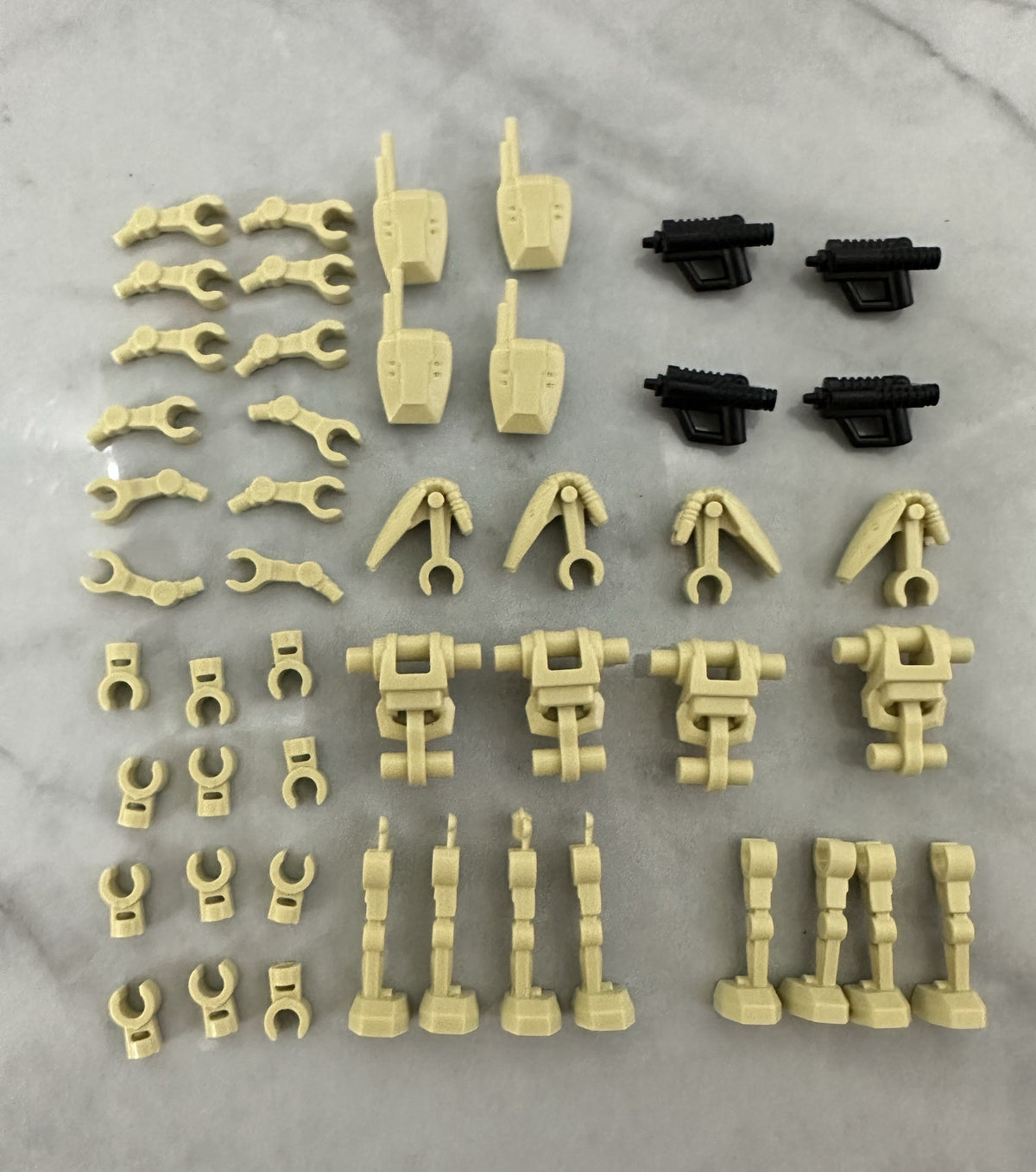 Star Wars B1 Battle Droid with Rotating Arms and Movable Legs Custom Clanker Minifigures 4pcs