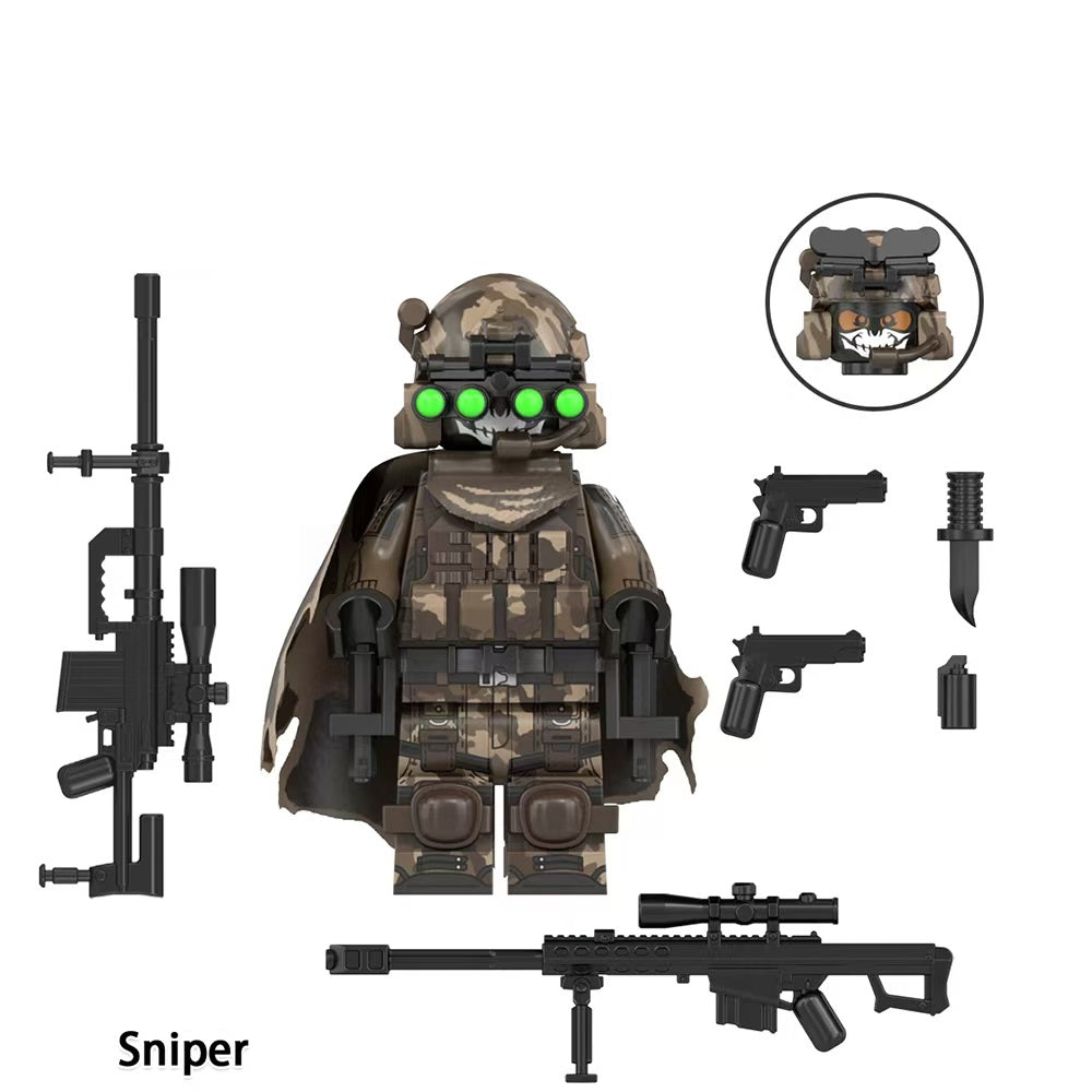 Special Forces Army Commandos Variations Custom Minifigures + Accessories 2