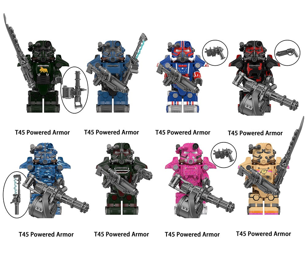 Fallout Power Armor Assortment Custom Minifigures WM