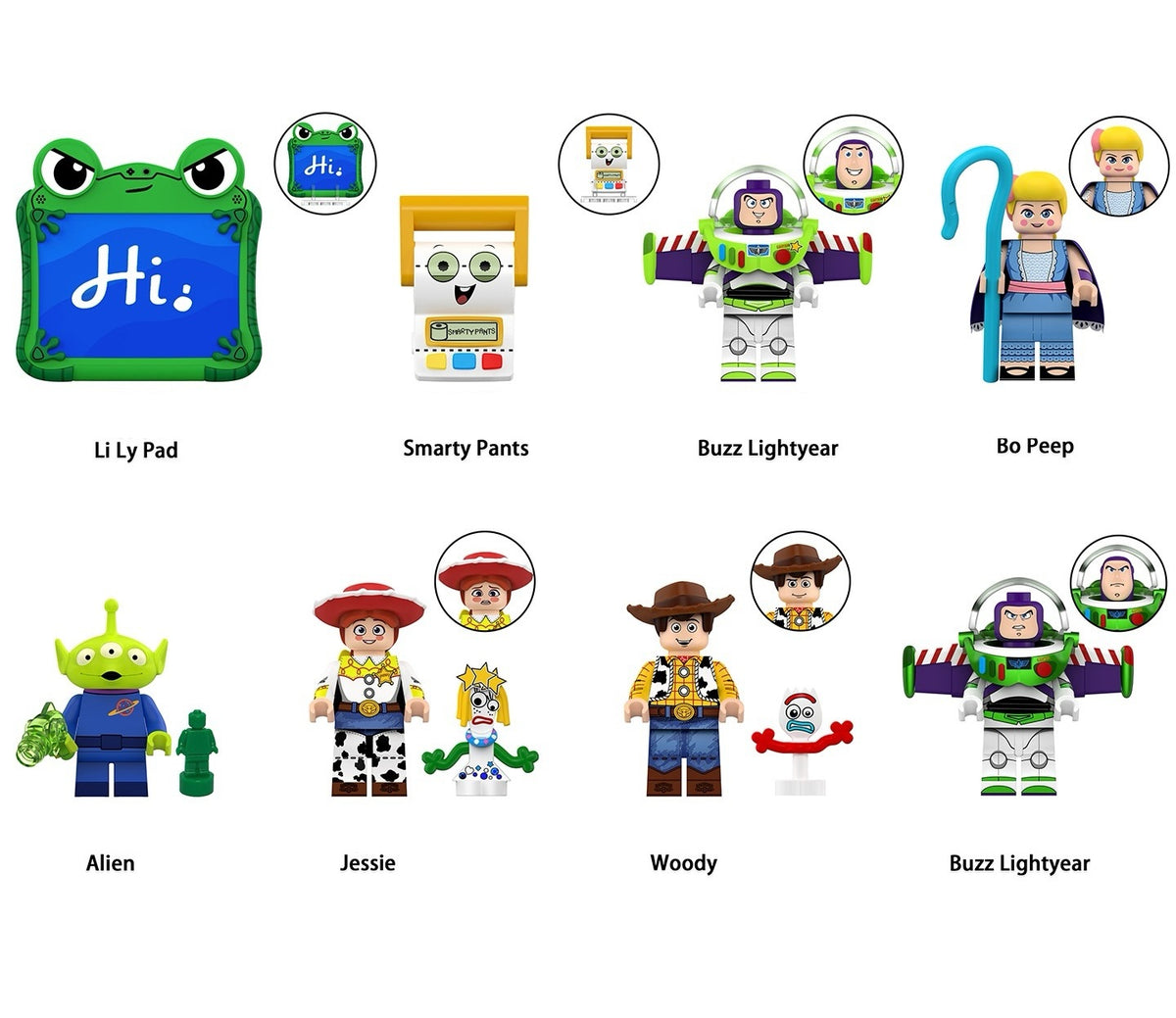 Toy Story 5 Custom 8 Minifigures Assortment Set WM