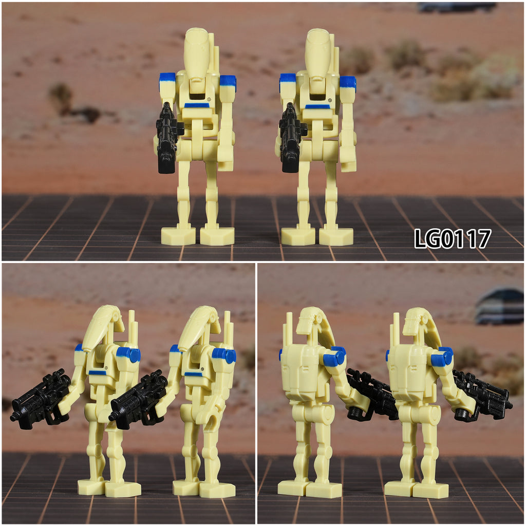 Star Wars B1 Battle Droid with Rotating Arms and Movable Legs Custom Clanker Minifigures LG