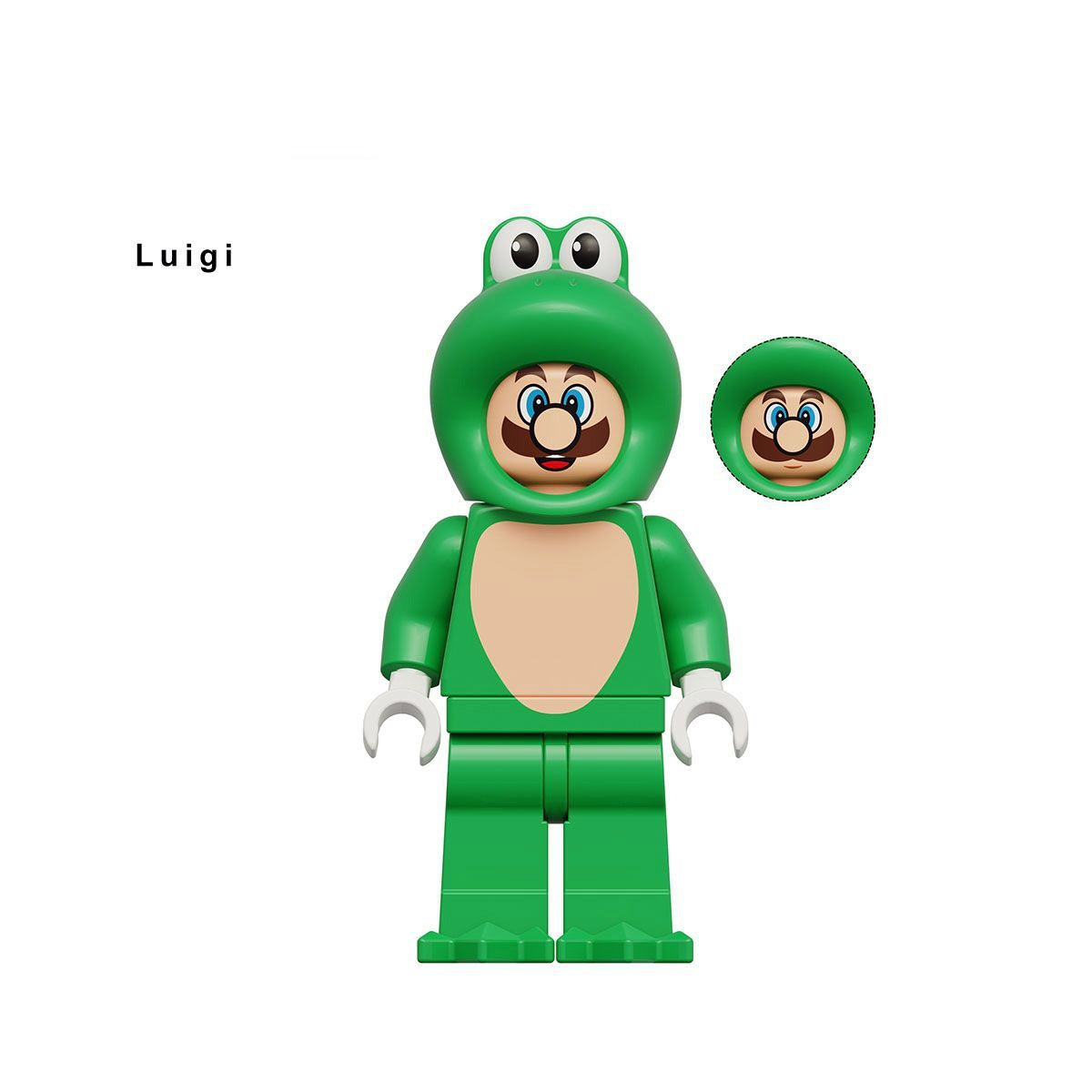 Super Mario Mushroom Kingdom Mario and Luigi Custom 2 Minifigures Set