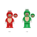 Super Mario Mushroom Kingdom Mario and Luigi Custom 2 Minifigures Set