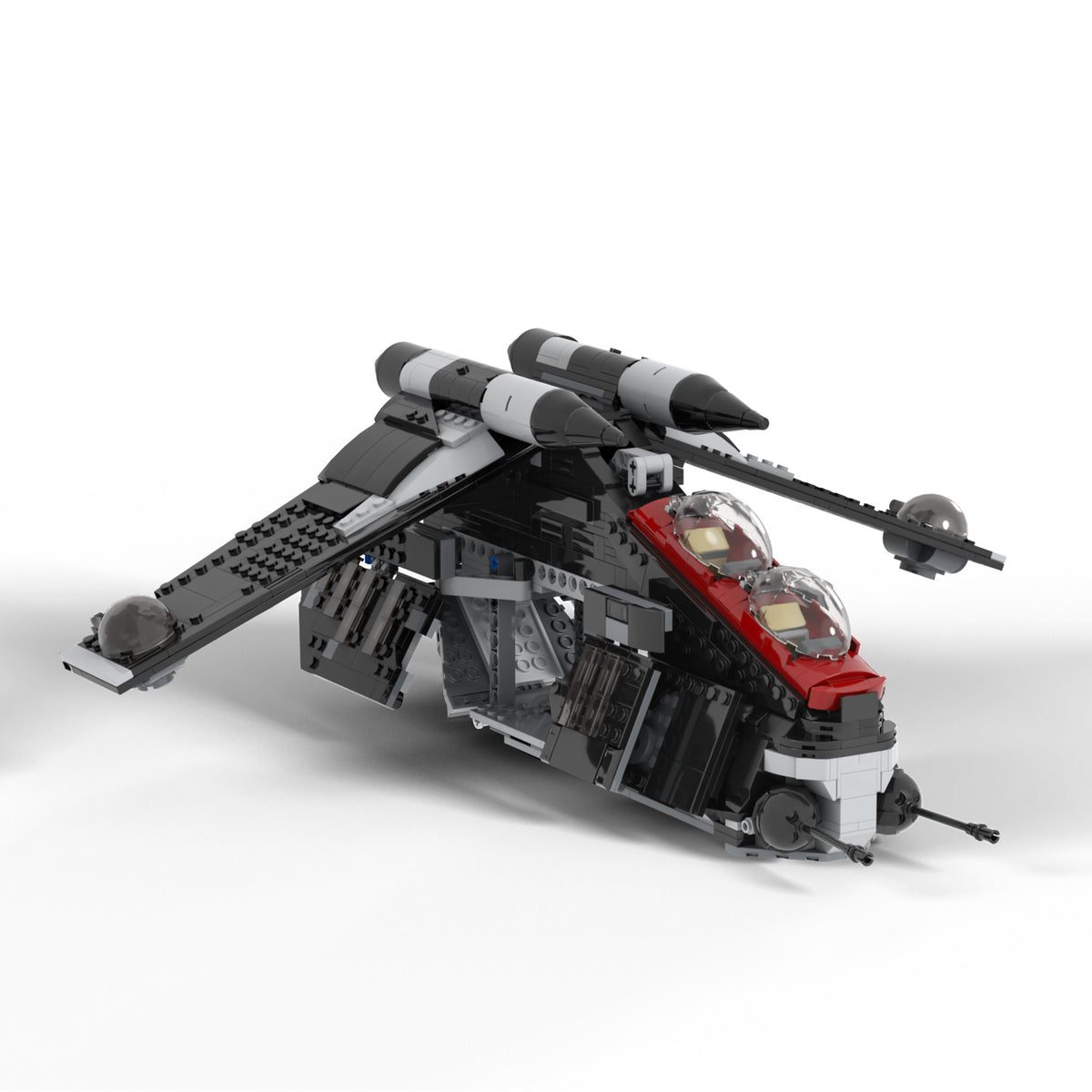Star Wars Shadow Clone Gunship MOC 1112pcs