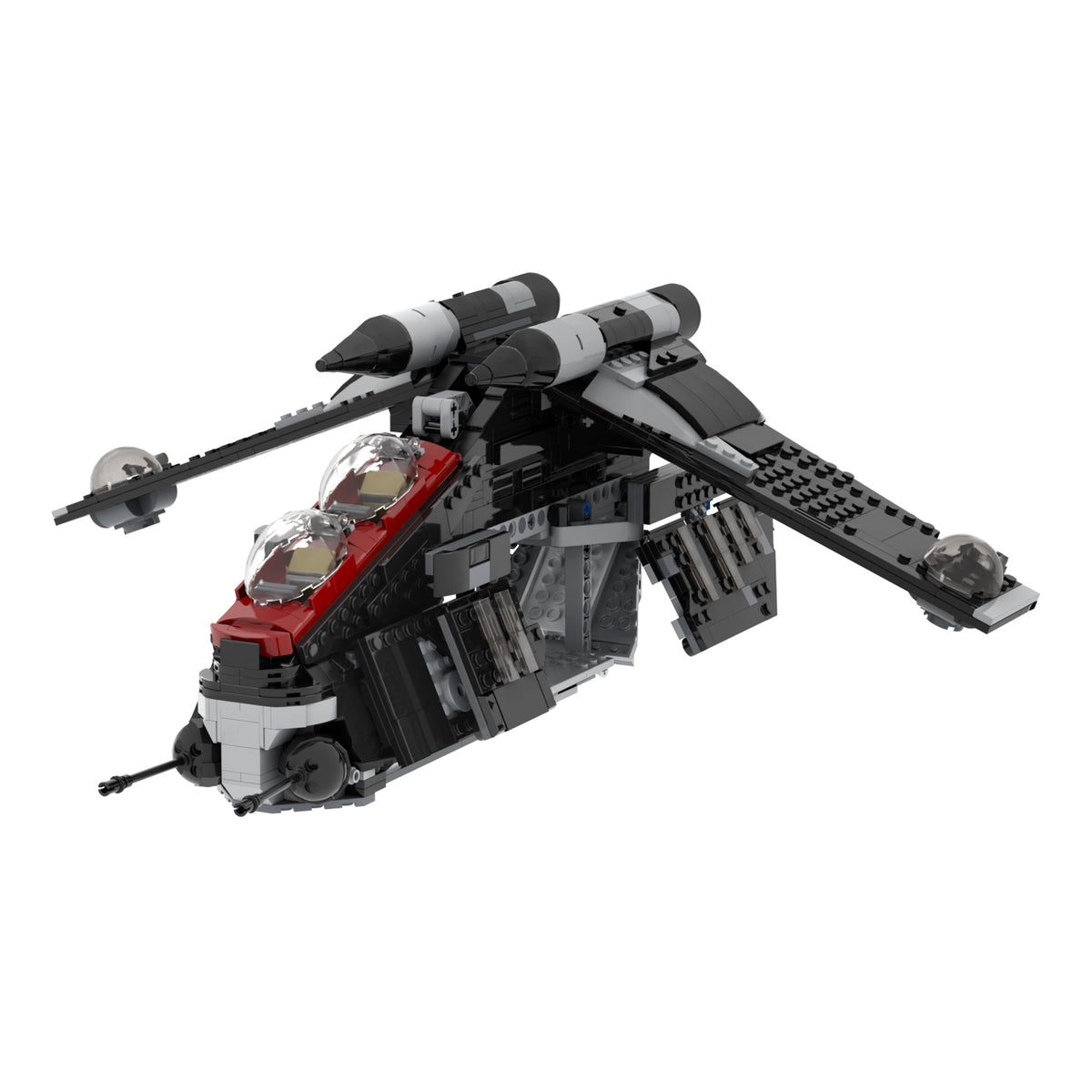 Star Wars Shadow Clone Gunship MOC 1112pcs