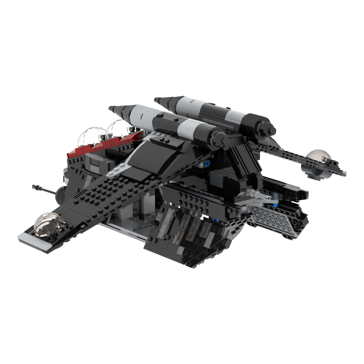 Star Wars Shadow Clone Gunship MOC 1112pcs
