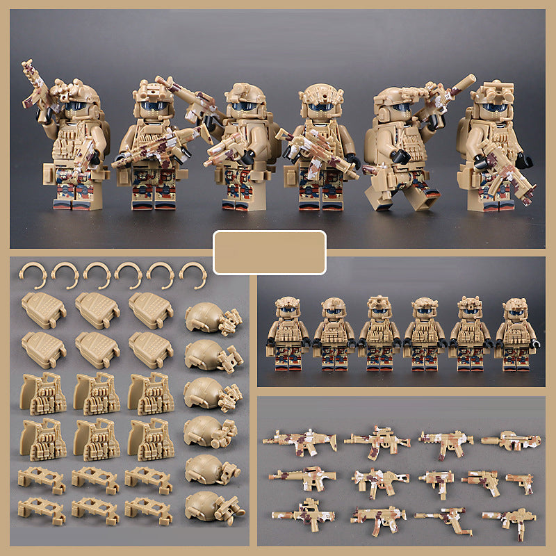 SWAT Team Special Forces 6 Custom Minifigures + Tactical Truck