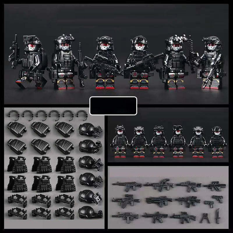 SWAT Team Special Forces 6 Custom Minifigures + Tactical Truck