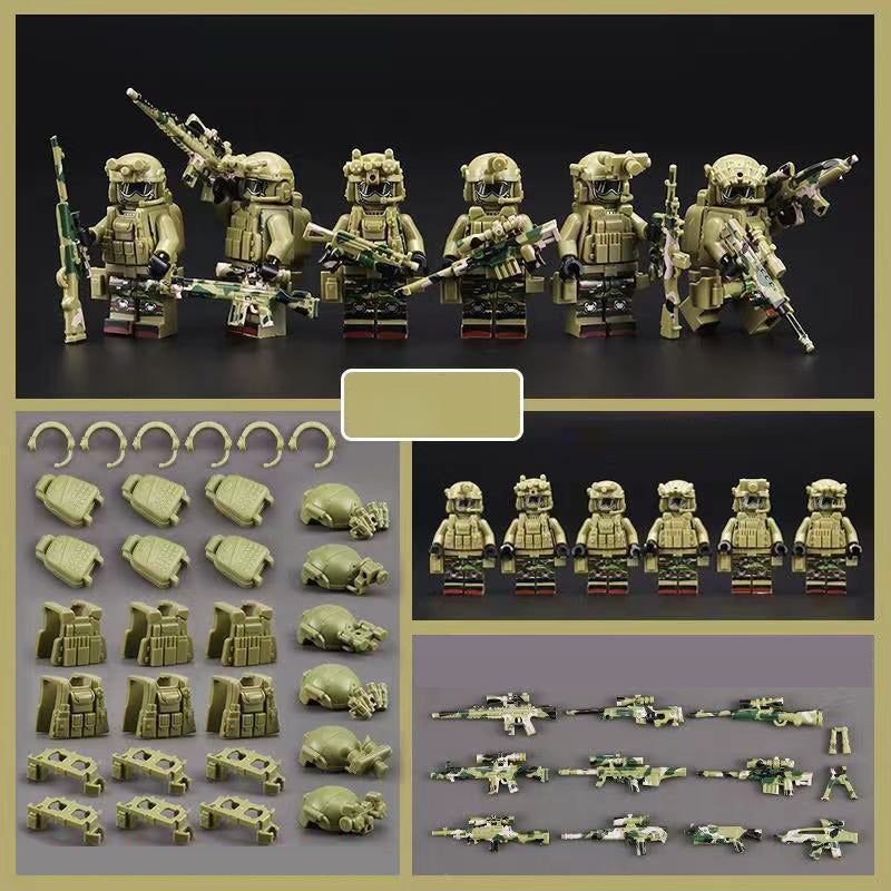 SWAT Team Special Forces 6 Custom Minifigures + Tactical Truck