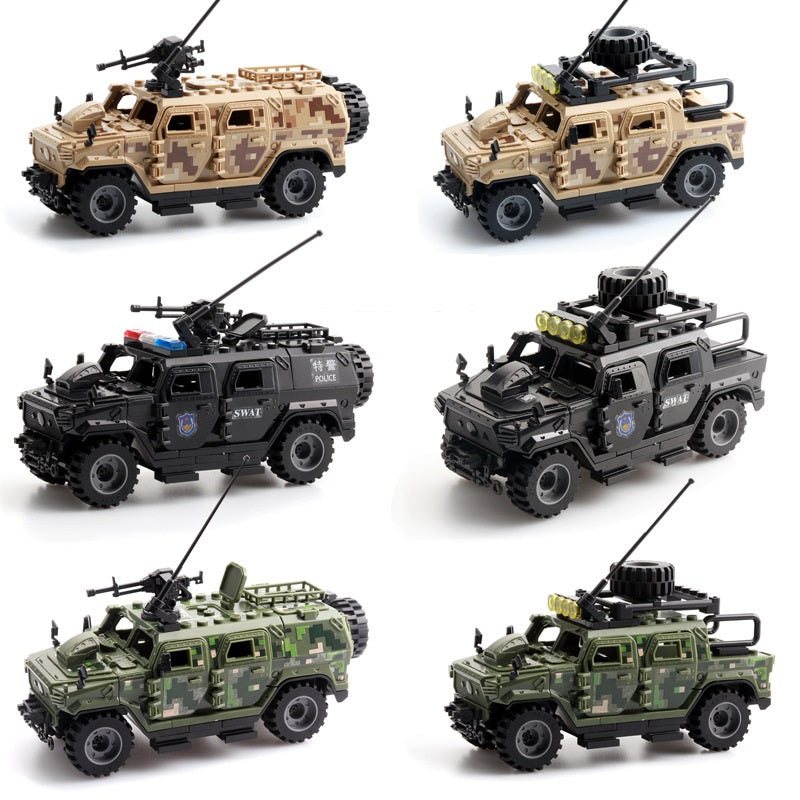 SWAT Team Special Forces 6 Custom Minifigures + Tactical Truck