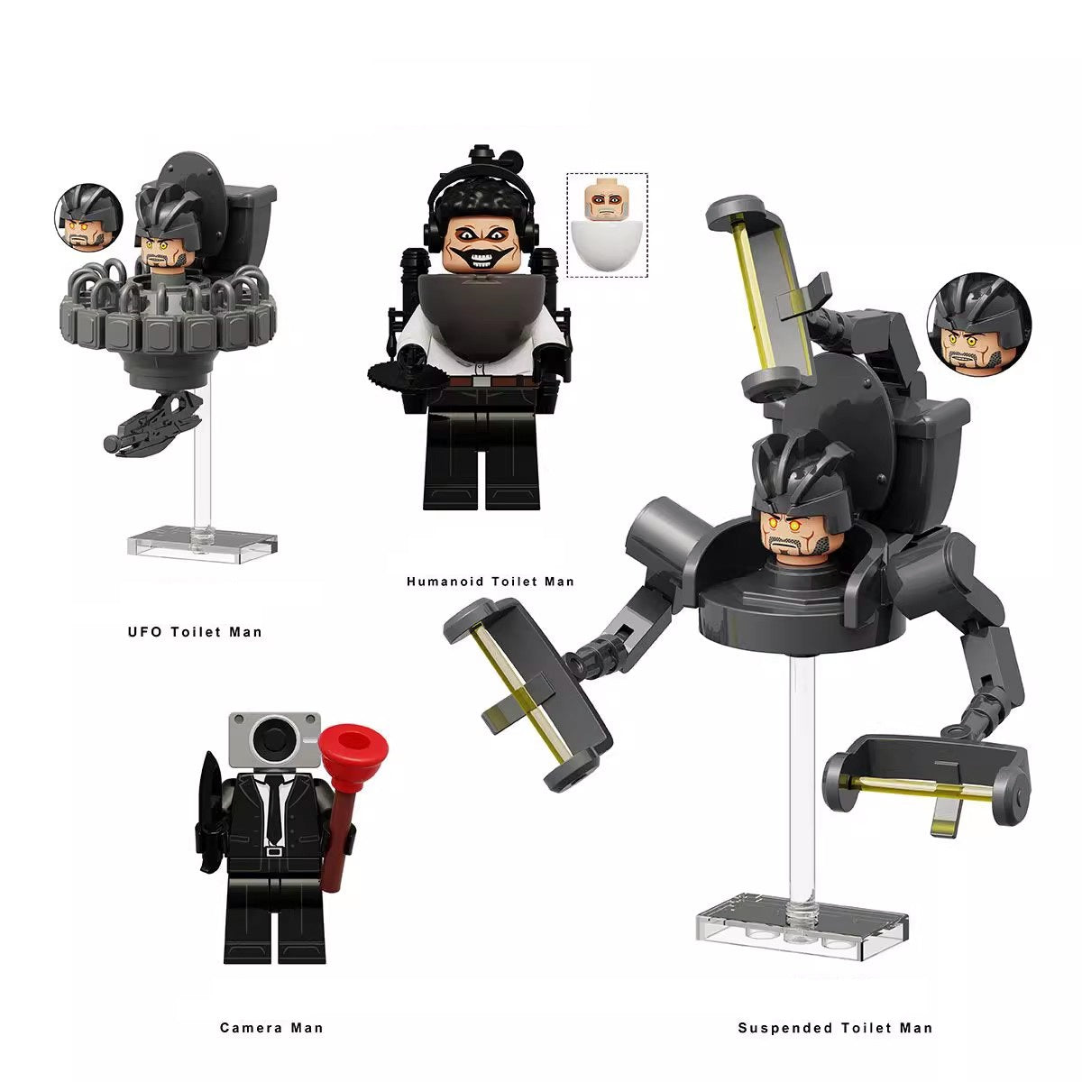 Skibidi Toilet Series Custom Minifigures