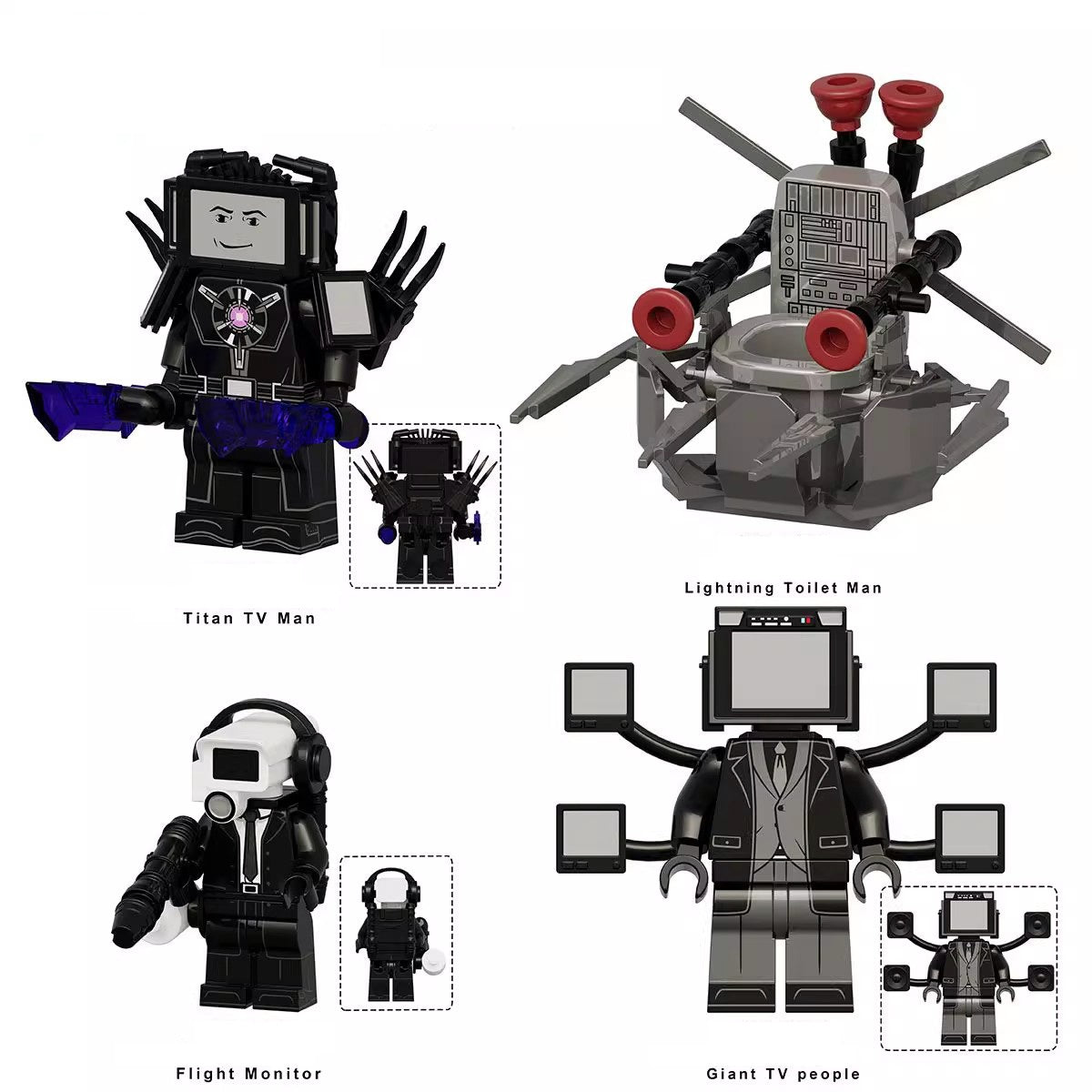 Skibidi Toilet Series Custom Minifigures