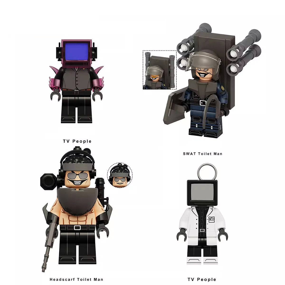Skibidi Toilet Series Custom Minifigures