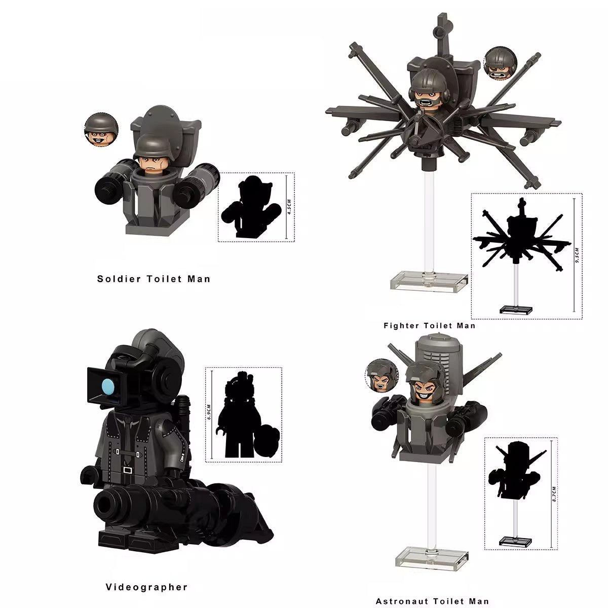 Skibidi Toilet Series Custom Minifigures