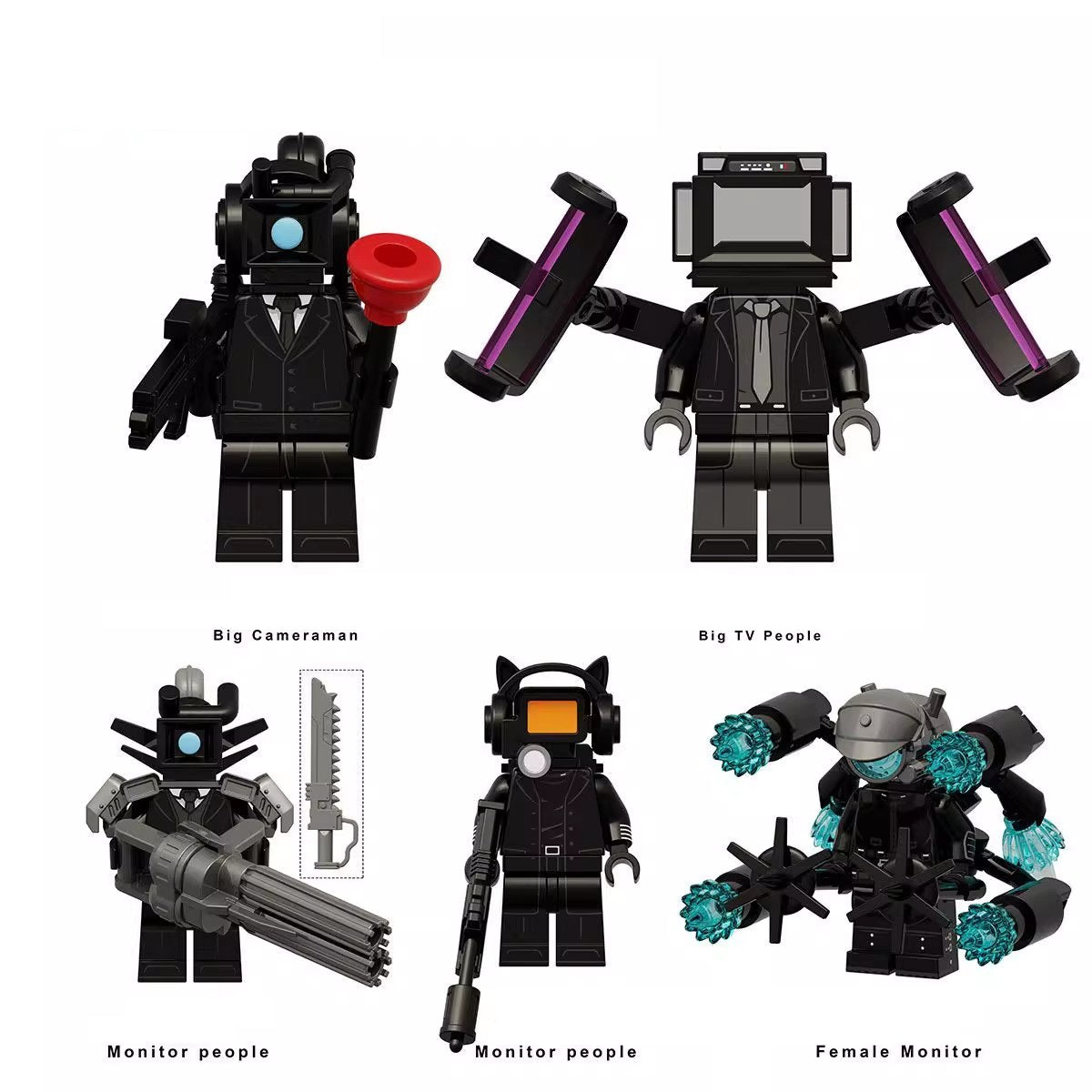 Skibidi Toilet Series Custom Minifigures