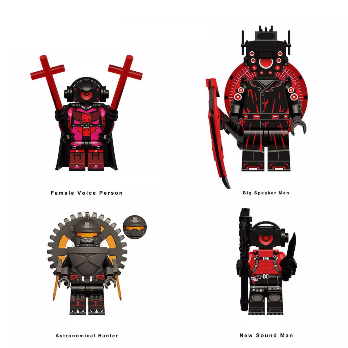 Skibidi Toilet Series Custom Minifigures