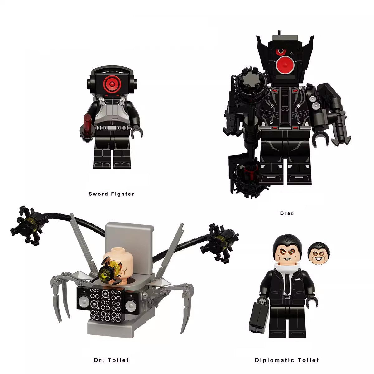 Skibidi Toilet Series Custom Minifigures
