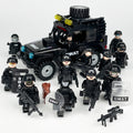 SWAT Team Special Forces 12 Custom Minifigures + Jeep - L42