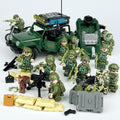 Army Jungle Special Forces 12 Custom Minifigures + Jeep - L43
