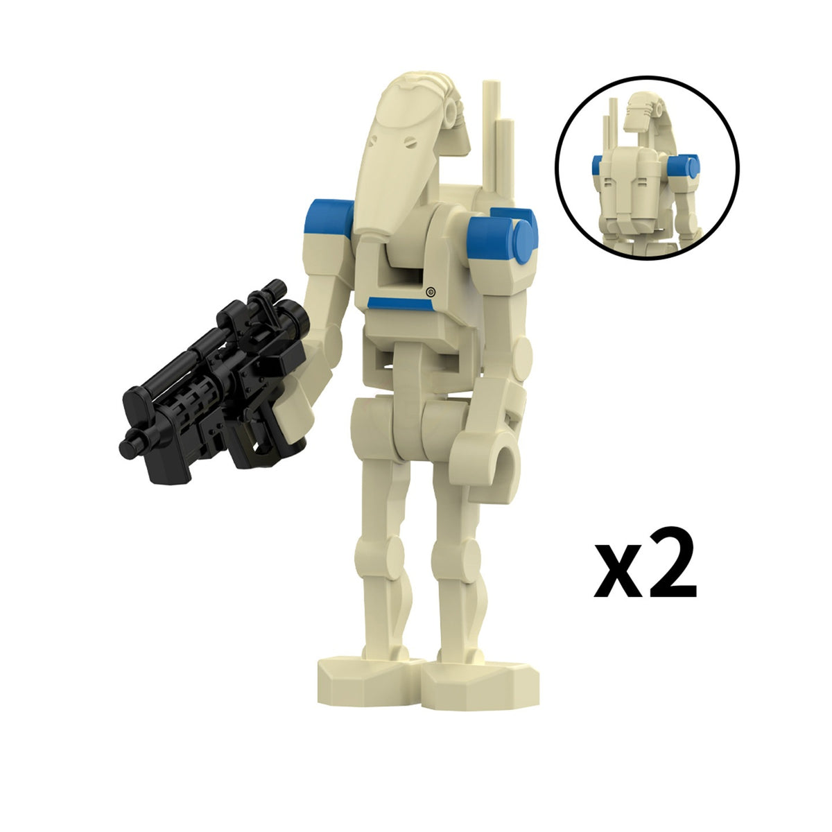 Star Wars B1 Battle Droid with Rotating Arms and Movable Legs Custom Clanker Minifigures LG