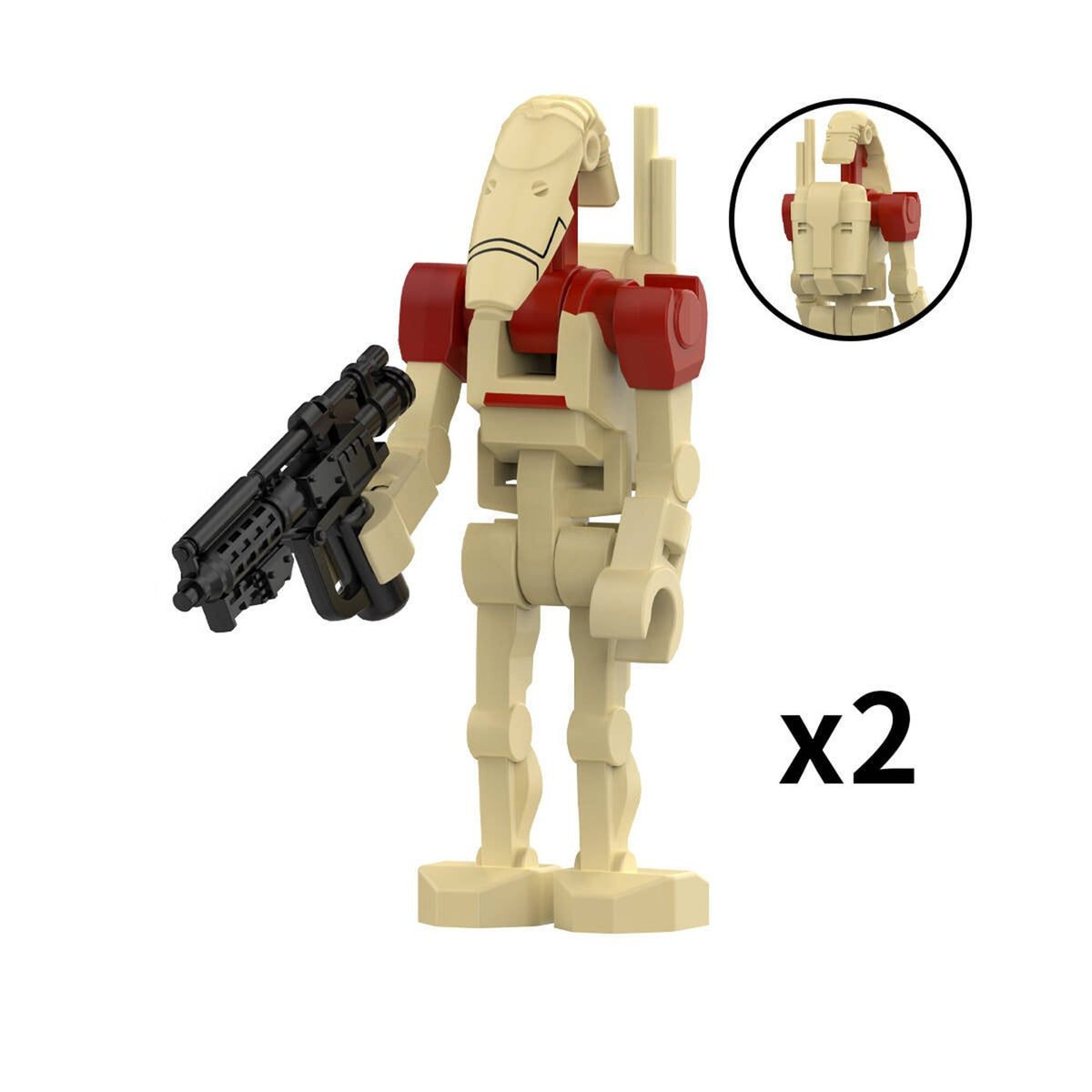 Star Wars B1 Battle Droid with Rotating Arms and Movable Legs Custom Clanker Minifigures LG