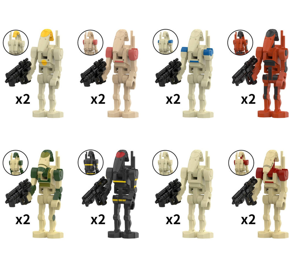 Star Wars B1 Battle Droid with Rotating Arms and Movable Legs Custom Clanker Minifigures LG
