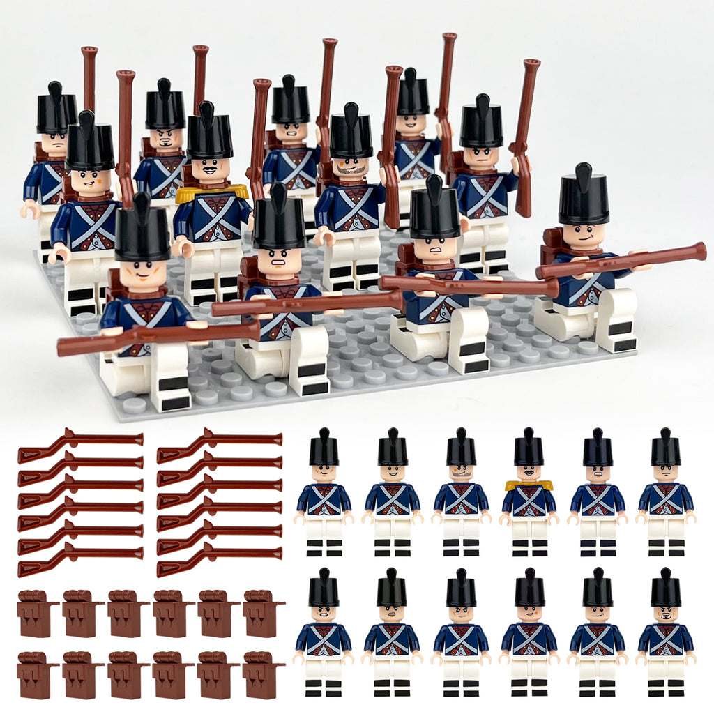 American Revolutionary War Blue Coats Custom Army Lot 12pcs M8037B