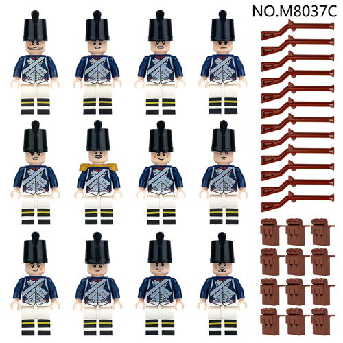 American Revolutionary War Blue Coats Custom Army Lot 12pcs M8037C