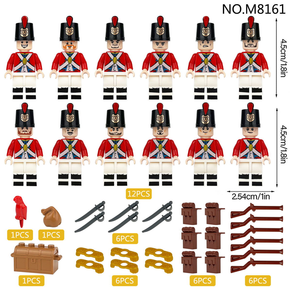British Royal Navy Custom Army Lot 12pcs M8161
