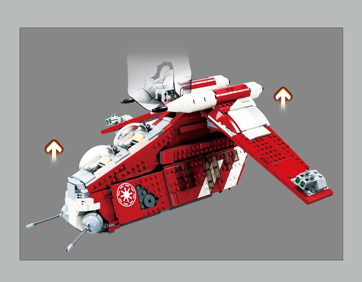 Star Wars Coruscant Guard Gunship Building Block Set 1083pcs