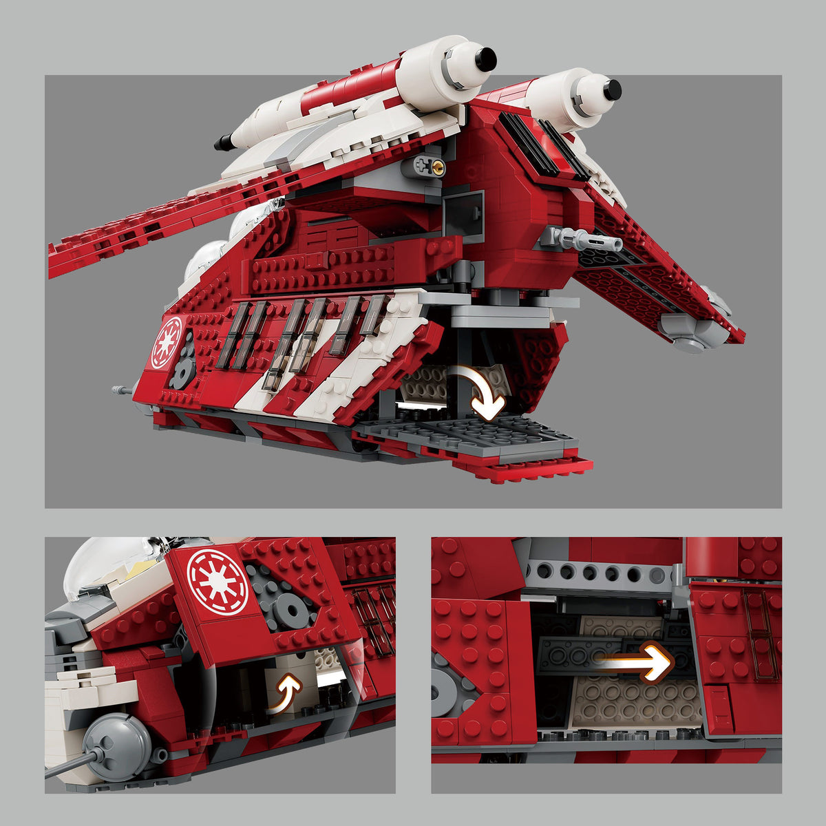 Star Wars Coruscant Guard Gunship Building Block Set 1083pcs