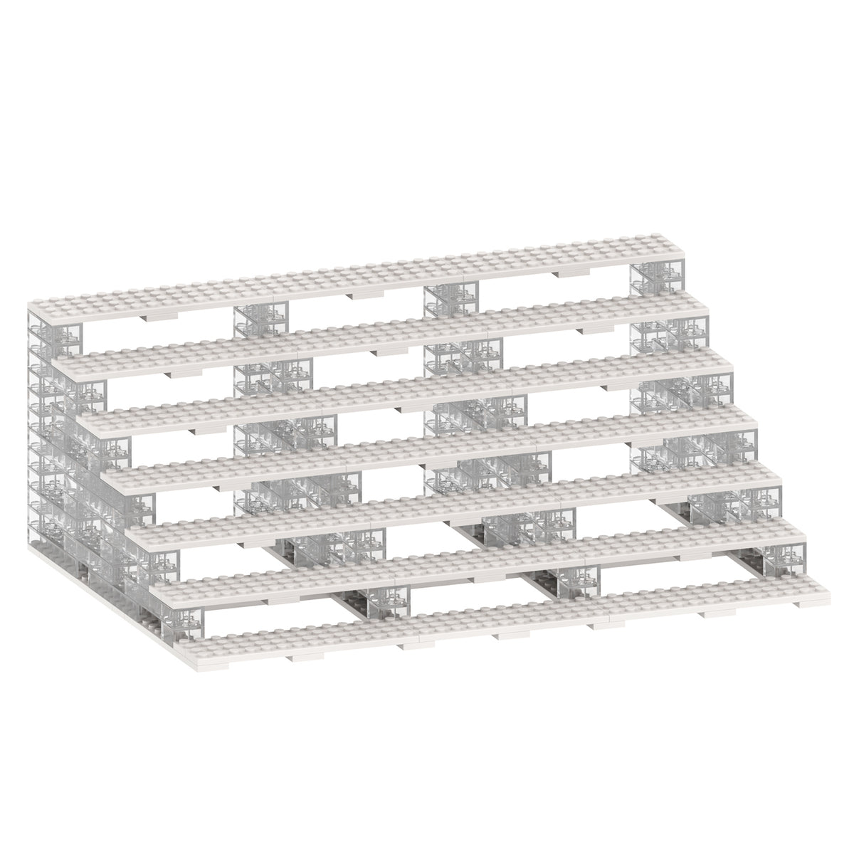 Minifigure Display Stand Custom MOC Building Block Set 185pcs