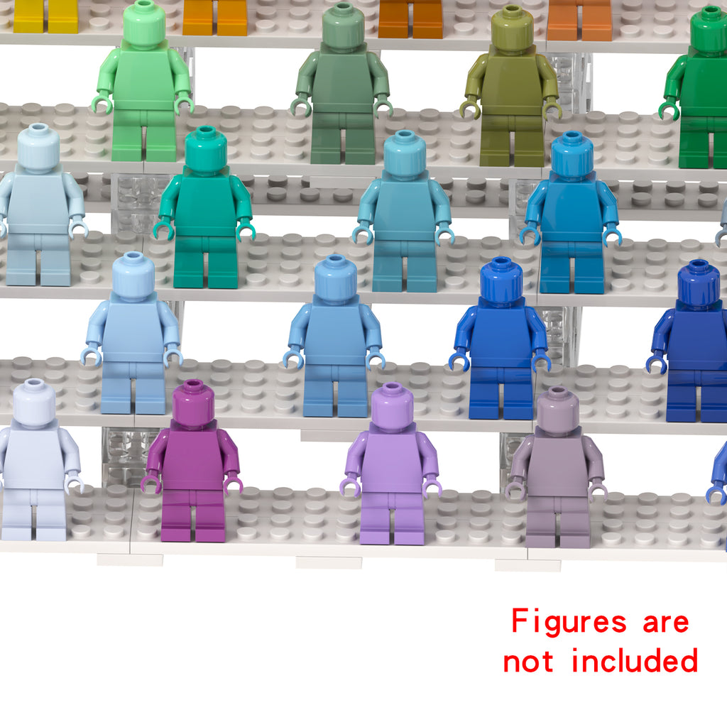 Minifigure Display Stand Custom MOC Building Block Set 185pcs