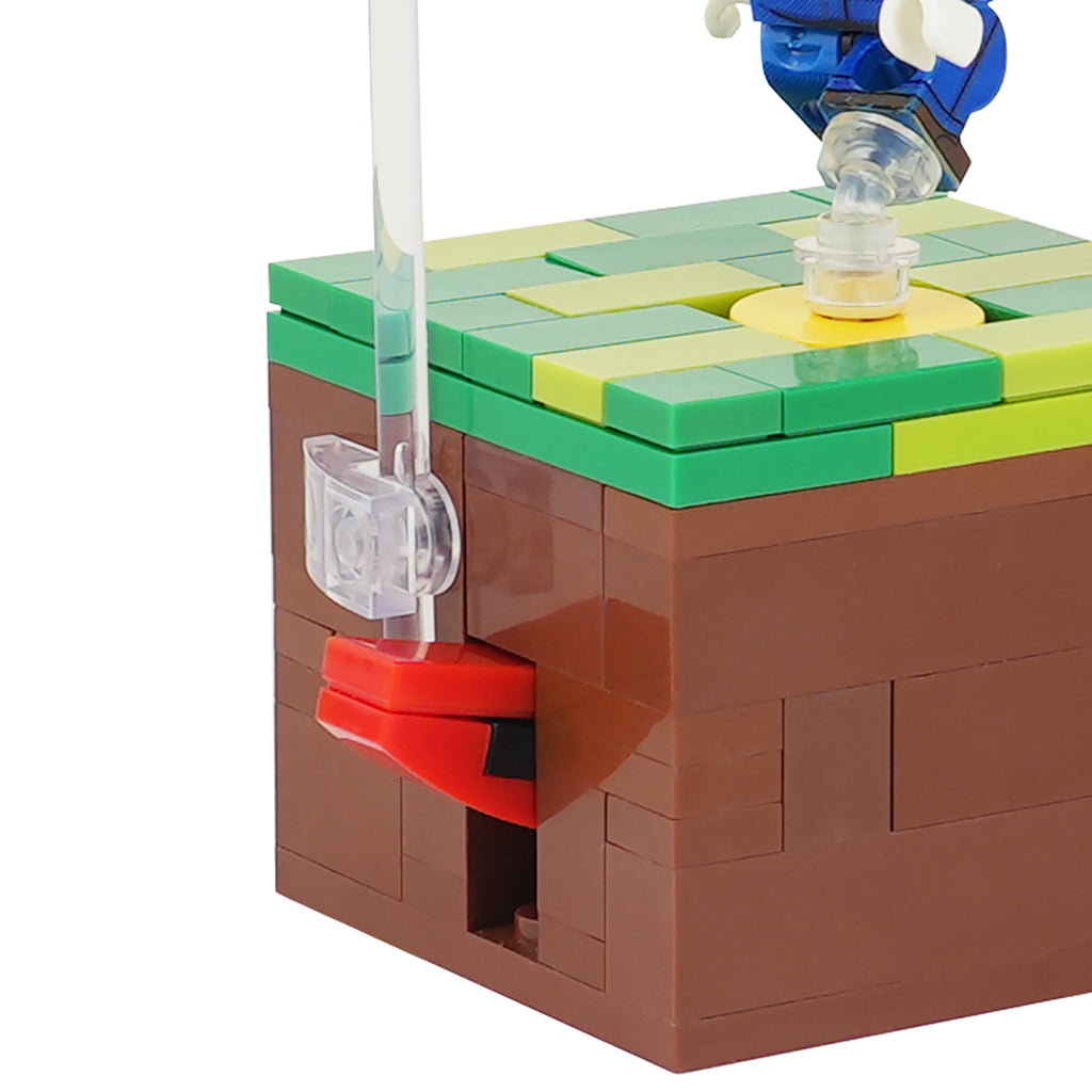 Super Mario Brothers Mario Jump Question Mark Custom MOC Building Block Set 98pcs