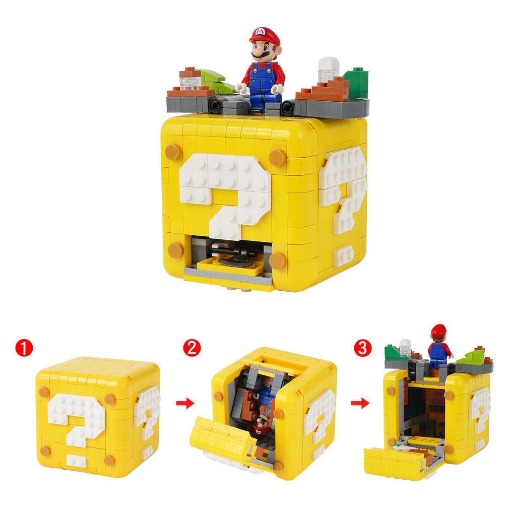 Super Mario Brothers Mini Question Mark MOC Building Block Set 443pcs