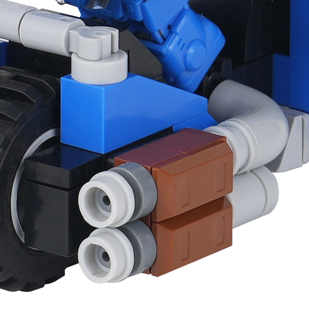 Warhammer 40K Space Marine + Blue Bike MOC Minifigure Set