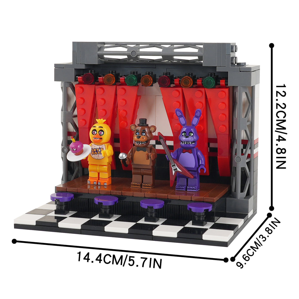 Five Nights at Freddy's Stage MOC Custom Minifigures Set 258pcs
