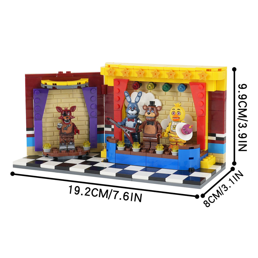 Five Nights at Freddy's Stage MOC B Custom Minifigures Set 290pcs