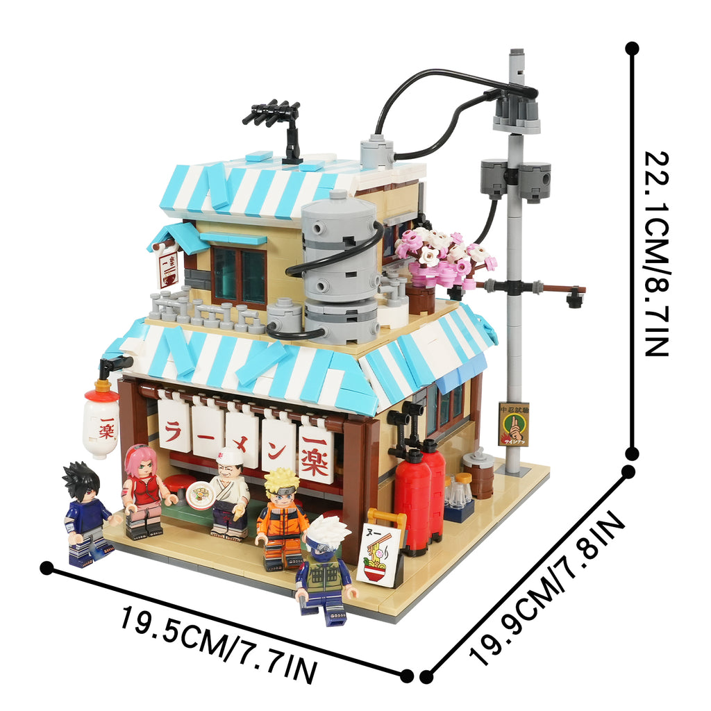 Naruto Ichiraku Ramen House MOC Building Set 1152pcs