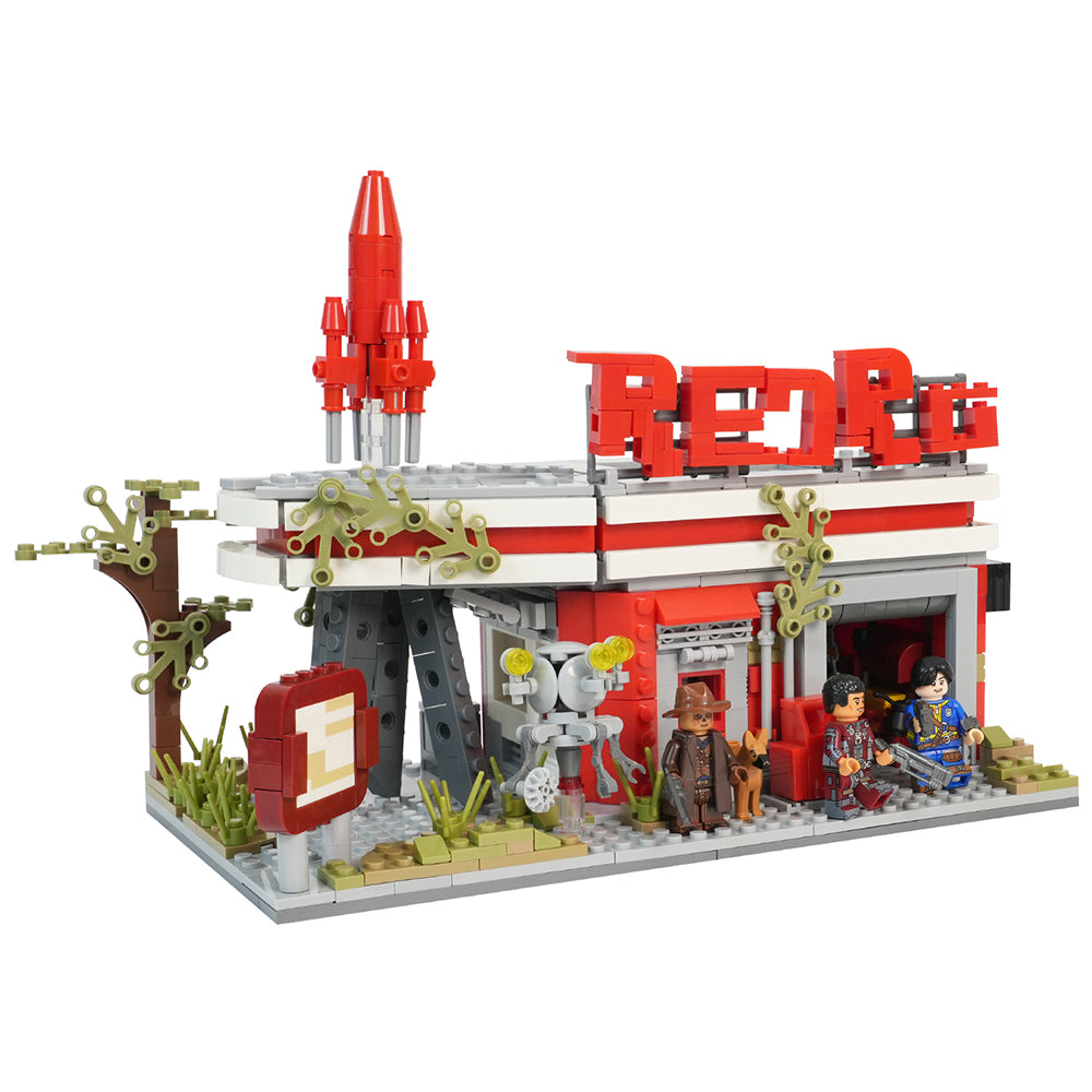 Fallout Red Rocket Truck Stop MOC Building Set 880pcs