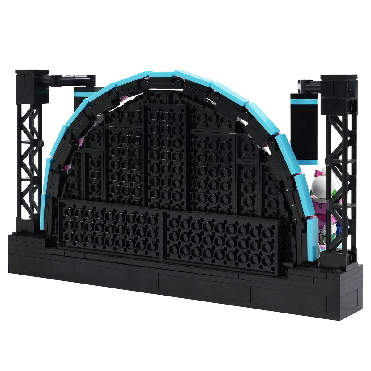Five Nights at Freddy's Midnight Security Bear Rock Stage Custom MOC Building Set 395pcs