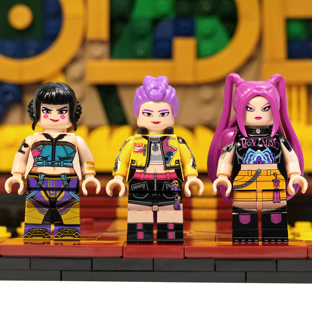 Kpop Demon Hunters Movie GOLDEN Stage MOC Building Set 509pcs
