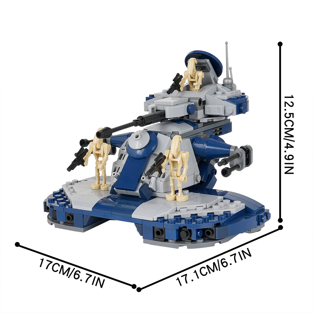 Star Wars AAT Armored Assault Tank Blue MOC Building Block Set