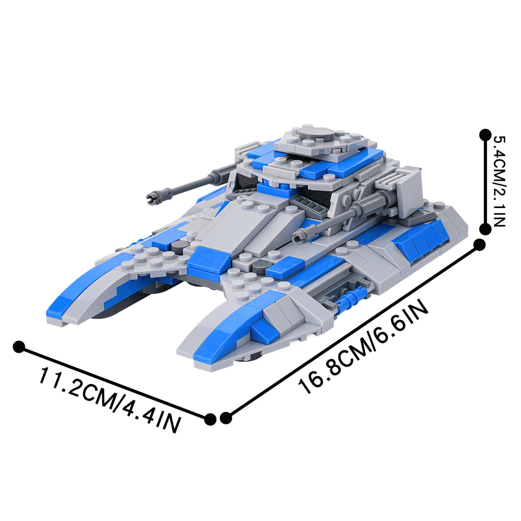 Star Wars 501st Fighter Tank Custom MOC Building Block Set 375pcs