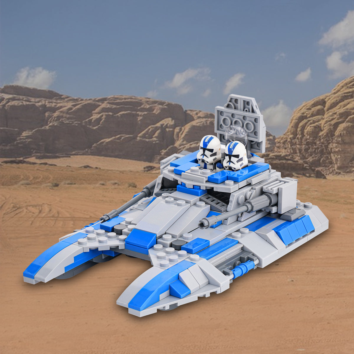 Star Wars 501st Fighter Tank Custom MOC Building Block Set 375pcs