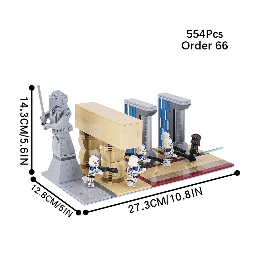 Star Wars Jedi Temple Order 66 MOC Building Block Set 554pcs