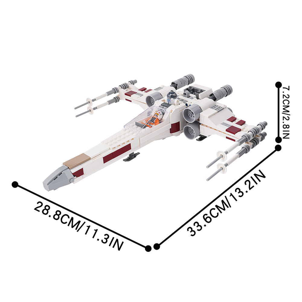 Star Wars X-Wing Fighter Custom MOC Building Block Set 557pcs