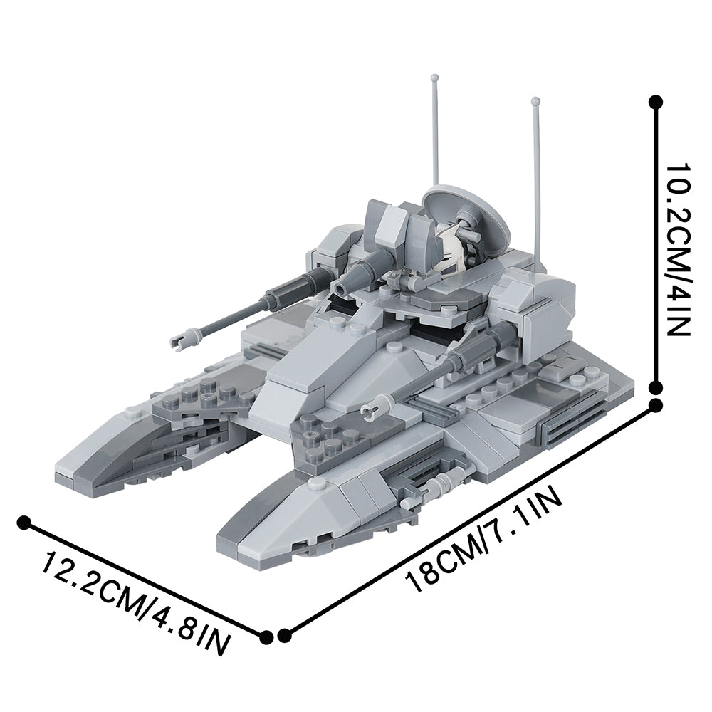 Star Wars Republic Fighter Tank Custom MOC Building Block Set 314pcs